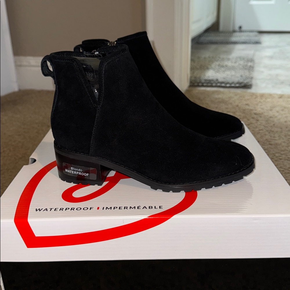 Blondo Black Waterproof Ankle Boots